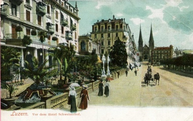 Schweizerhofquai als südländische Flaniermeile - Belle Époque