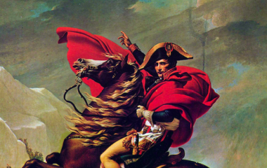 1800 Heldendarstellung Napoléons auf dem St. Bernhard Pass