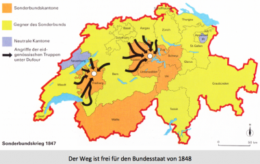 Sieg der Tagsatzungstruppen im kurzen Schweizer Bürgerkrieg