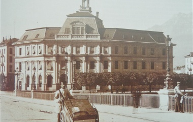 Postgebäude 1870 erbaut - Aufnahme 1888