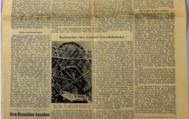 100-jähriges Jubiläum - Luzerner Tagblatt