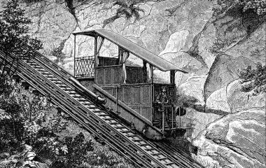 Die Eisenbahn erklimmt auch Berge - Gütsch Standseilbahn von 1884