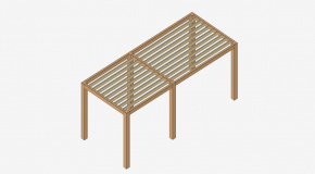 Pergola aus Holz