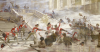1792 Sturm auf Tuilerienpalast in Paris - Schweizergarde beschützt König