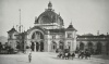 Bahnhofskathedrale - Portal noch ohne Figurengruppe "Zeitgeist" um 1900