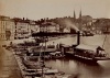 Dampfschiff am Schwanenplatz um 1875